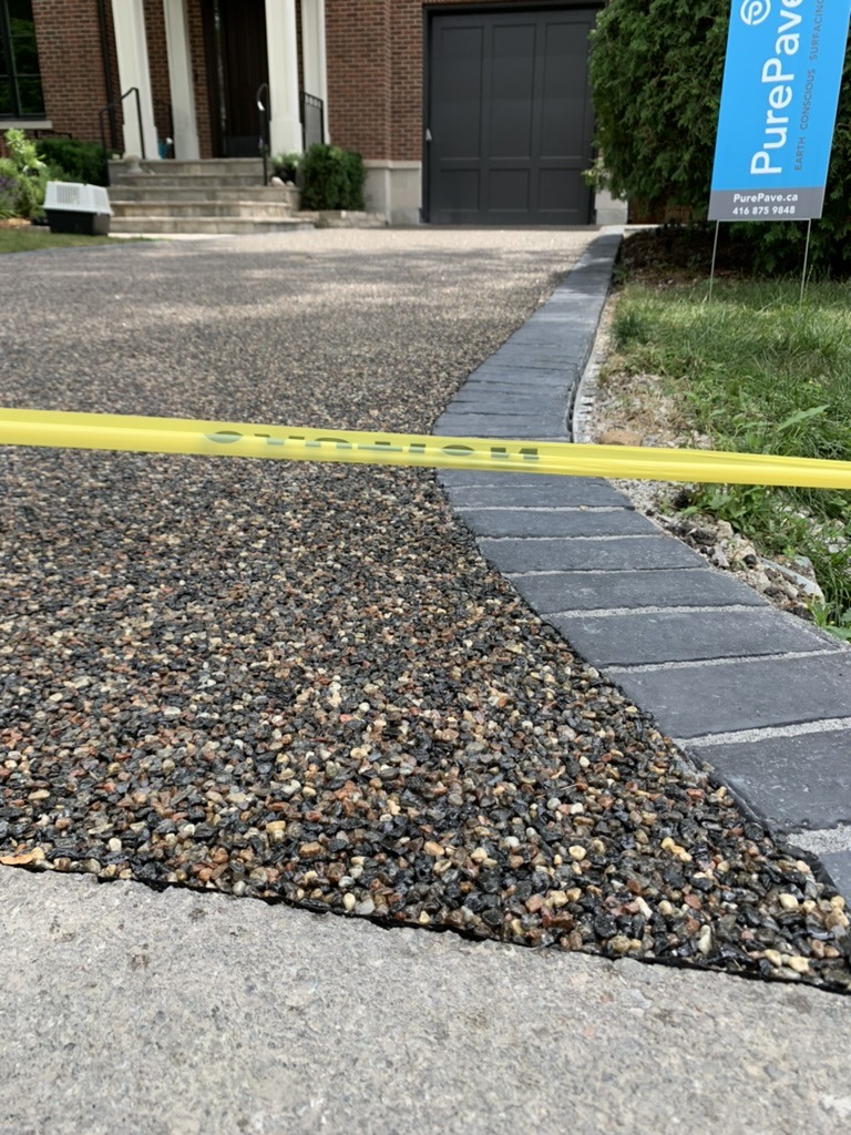 resin bound aggregate permeable driveway