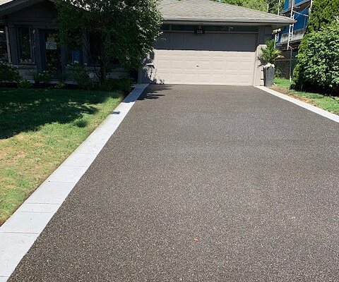Etobicoke permeable driveway using PurePave permeable pavement