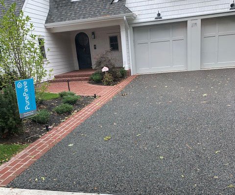 Oakville purepave permeable driveway prevents storm water run off