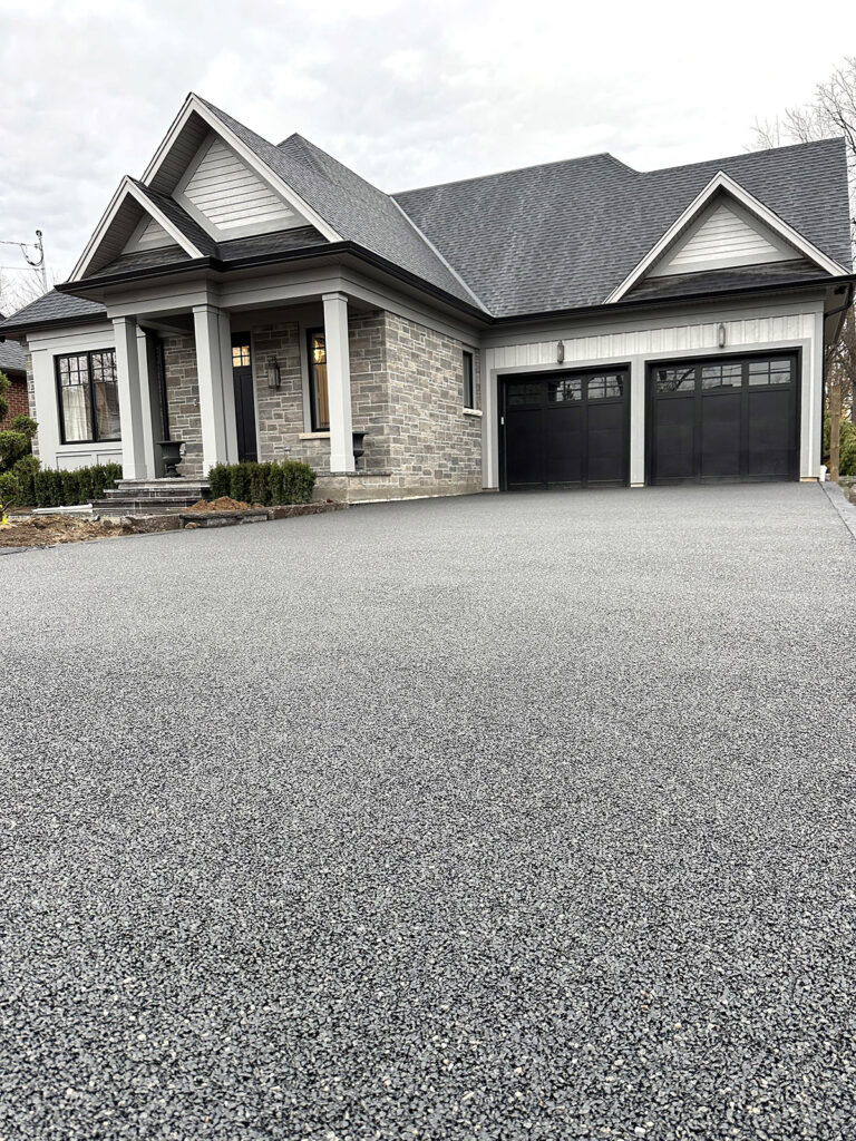 permeable driveway in milton using resin bound aggregate by dream pave