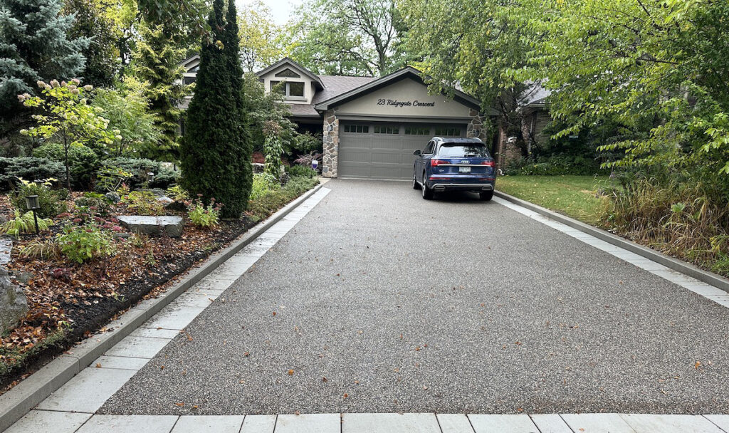 permeable driveway by dream pave in etobicoke