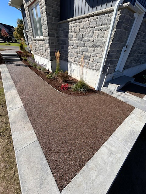 permeable resin bound walkway by dream pave