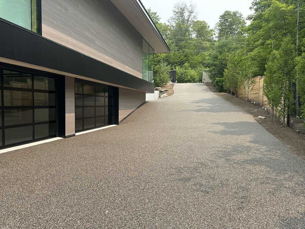 permeable driveway in muskoka by dream pave