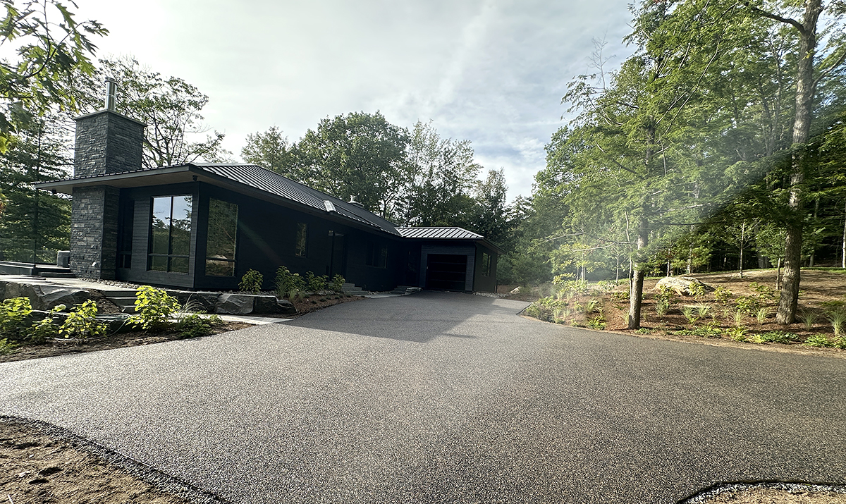 permeable resin bound aggregate driveway muskoka by dream pave
